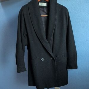 Dumas Black Double-Breasted Coat